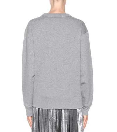 Shop Acne Studios Fairview Face Cotton Sweatshirt In Grey