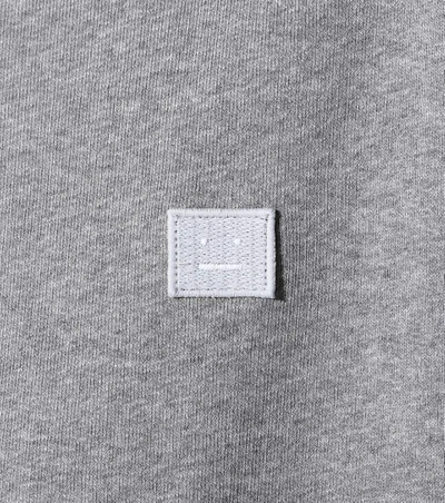 Shop Acne Studios Fairview Face Cotton Sweatshirt In Grey