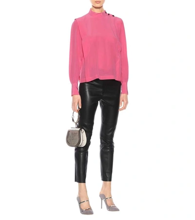 Shop Isabel Marant Kelissa Silk Top In Pink