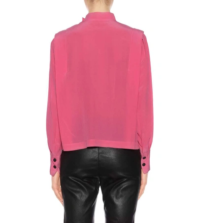 Shop Isabel Marant Kelissa Silk Top In Pink