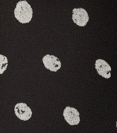Shop Saint Laurent Polka-dot Shirt In Black