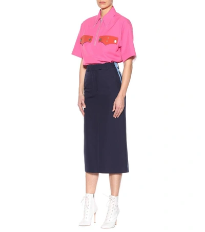 Shop Calvin Klein 205w39nyc Oversized Shirt In Pink