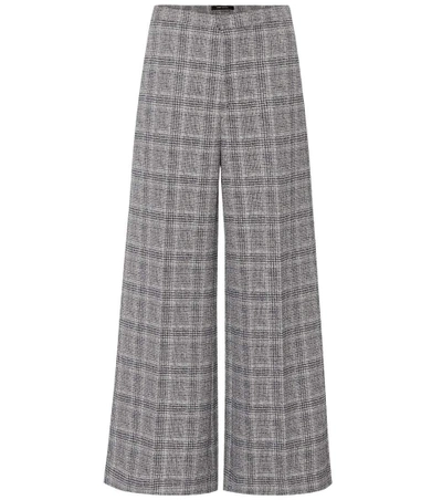 Shop Isabel Marant Trevi Prince Of Wales Trousers In Grey
