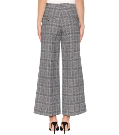 Shop Isabel Marant Trevi Prince Of Wales Trousers In Grey