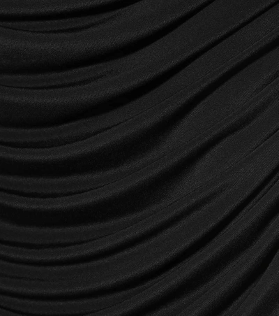 Shop Norma Kamali Gathered Skirt In Black