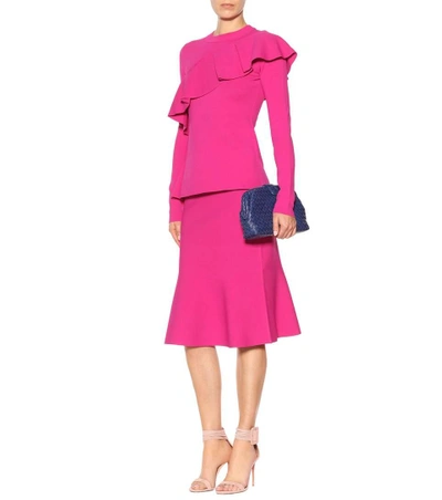 Shop Diane Von Furstenberg Flute Knit Skirt In Pink