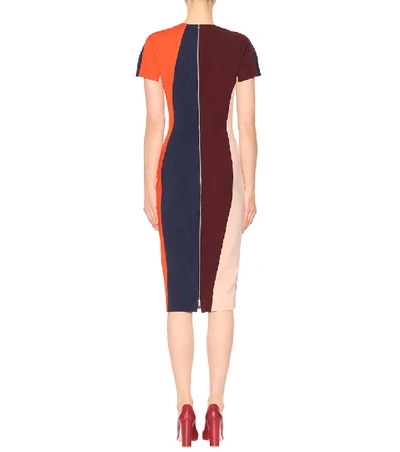 Shop Victoria Beckham Striped Dress In Multicoloured