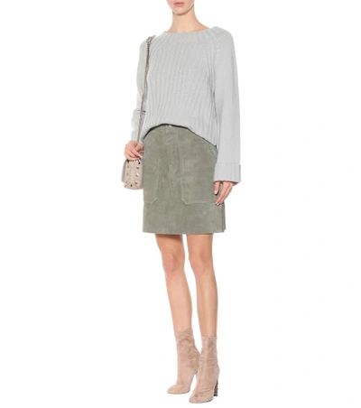 Shop Vince Wool And Cashmere Sweater In Grey