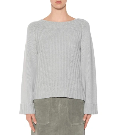Shop Vince Wool And Cashmere Sweater In Grey