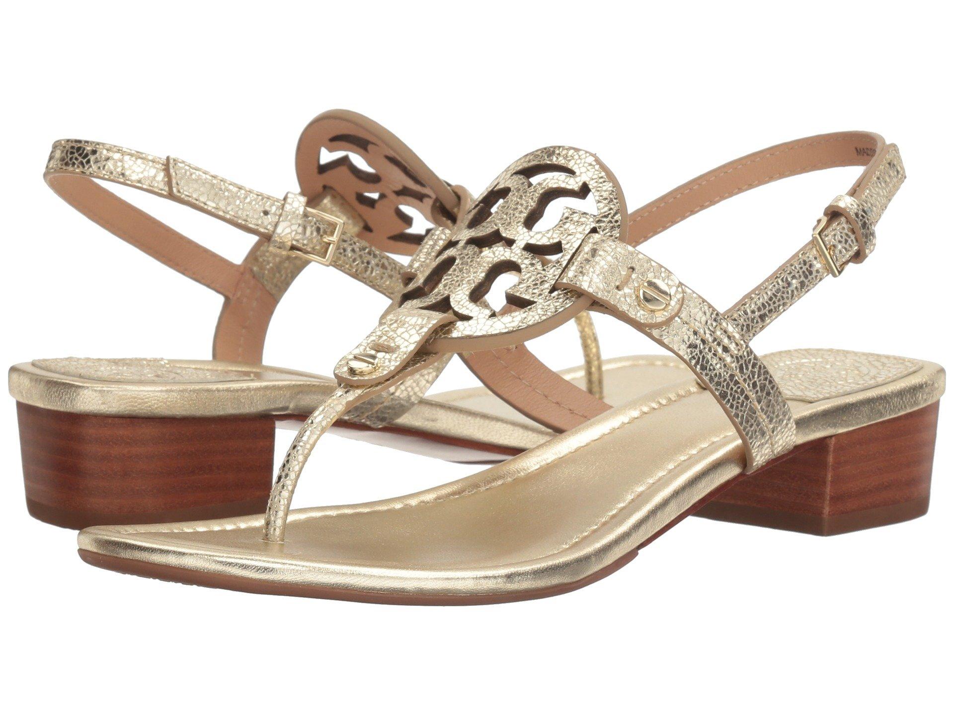 tory burch gold sandals sale