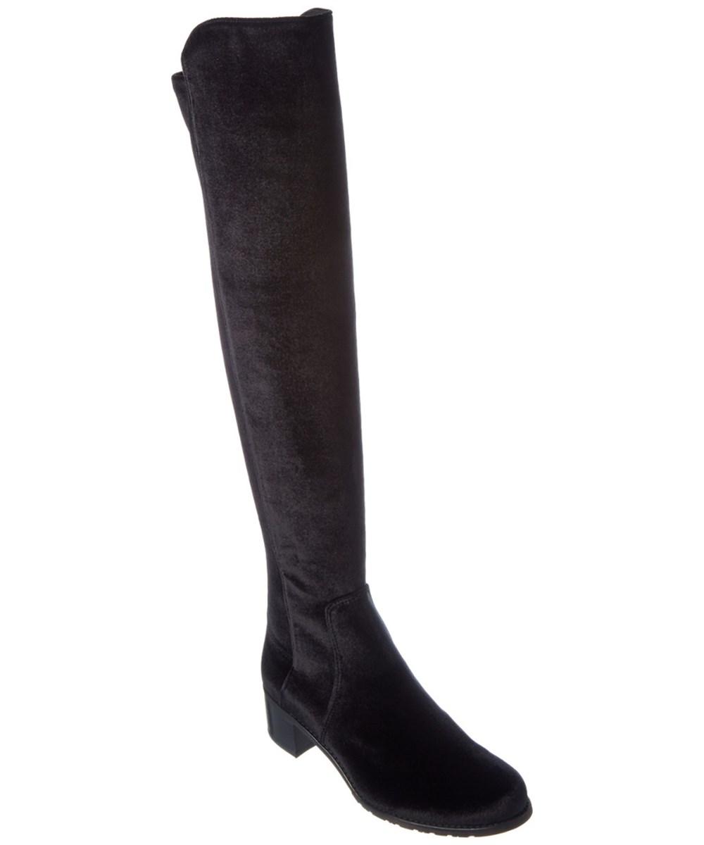 stuart weitzman velvet boots