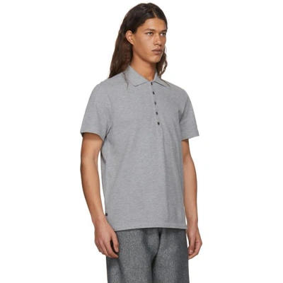 Shop Thom Browne Grey Relaxed Fit Polo In 055 Lt Grey