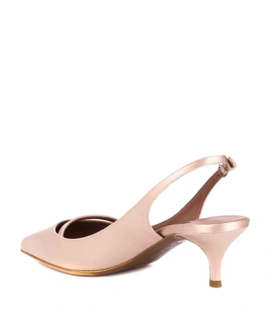 Shop Tabitha Simmons Layton Satin Sling-back Pumps In Pink