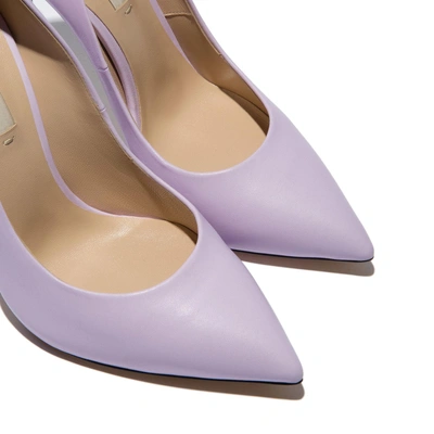 Shop Casadei Blade In Solid Lilac And Black