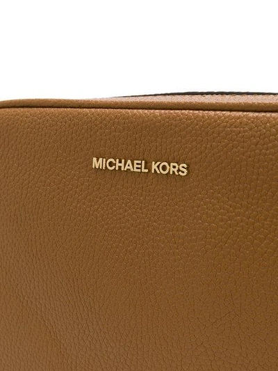 Shop Michael Michael Kors Ginny Crossbody Bag - Brown