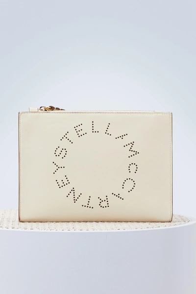 Shop Stella Mccartney Stella Logo Zipped Pouch