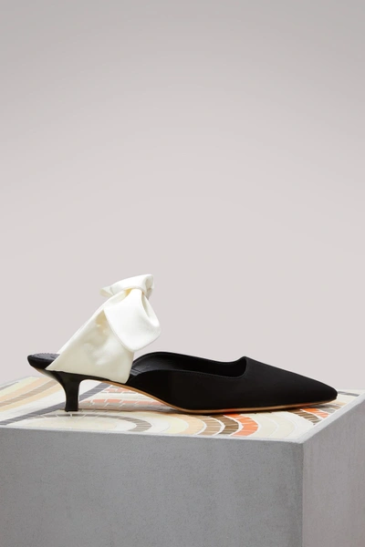 Shop The Row Coco Pumps In Black/ivory