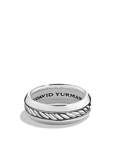 Shop David Yurman Cable Classics Band Ring In Silver