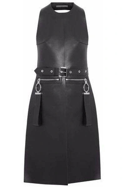 Shop Givenchy Woman Embellished Leather Vest Black