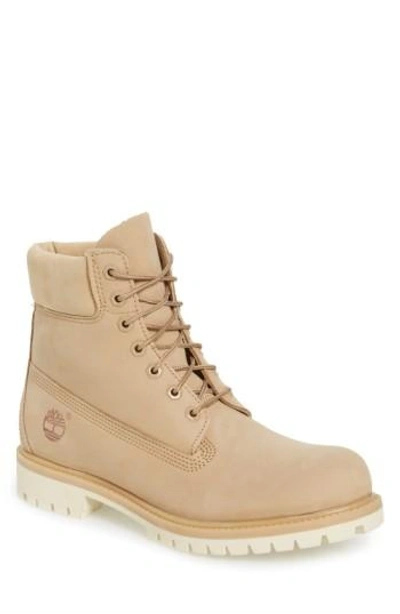 Shop Timberland 'six Inch Classic Boots Series - Premium' Boot In Croissant Nubuck