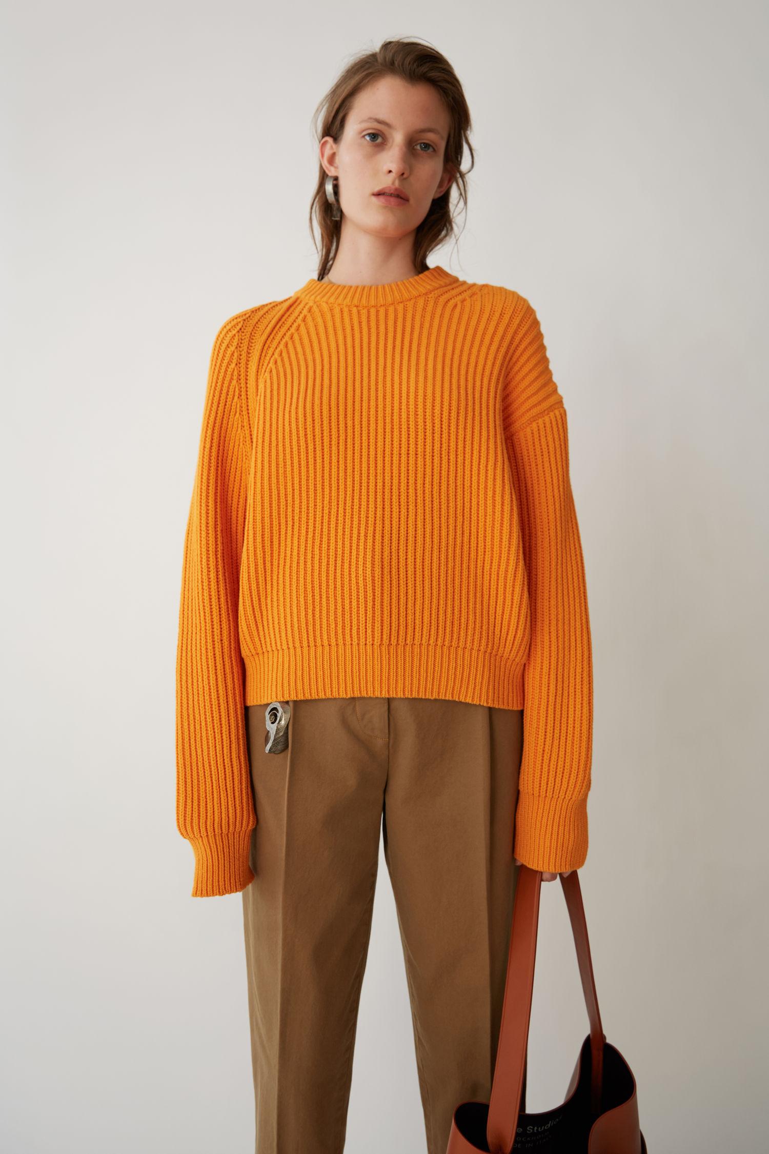 acne studios orange sweater
