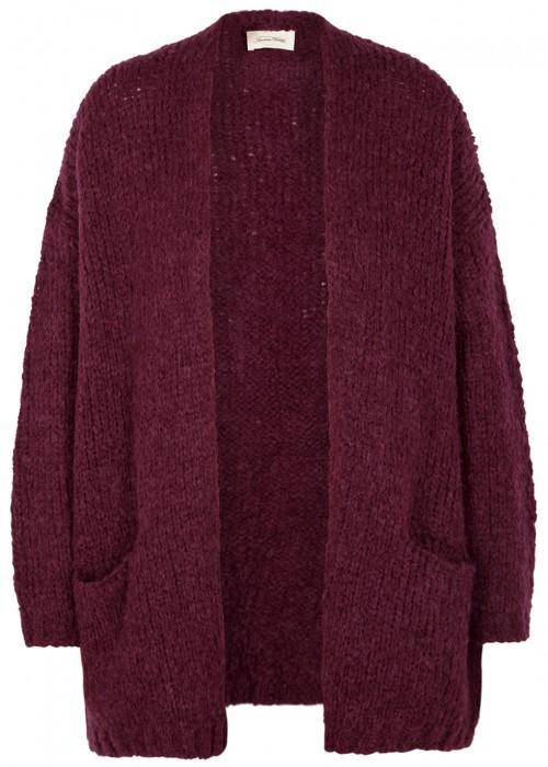 american vintage purple cardigan