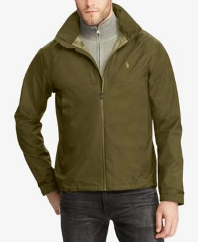 Shop Polo Ralph Lauren Men's Waterproof Jacket In Deep Loden