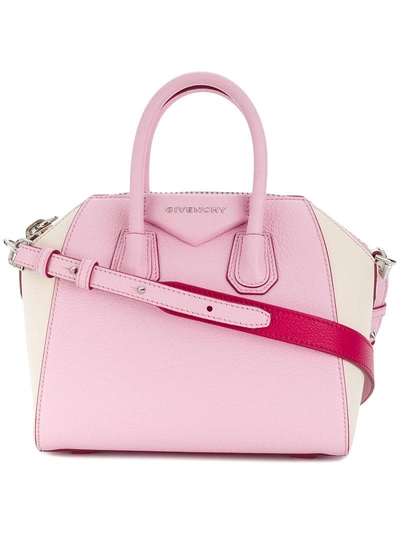 Shop Givenchy Mini Antigona Tote - Pink