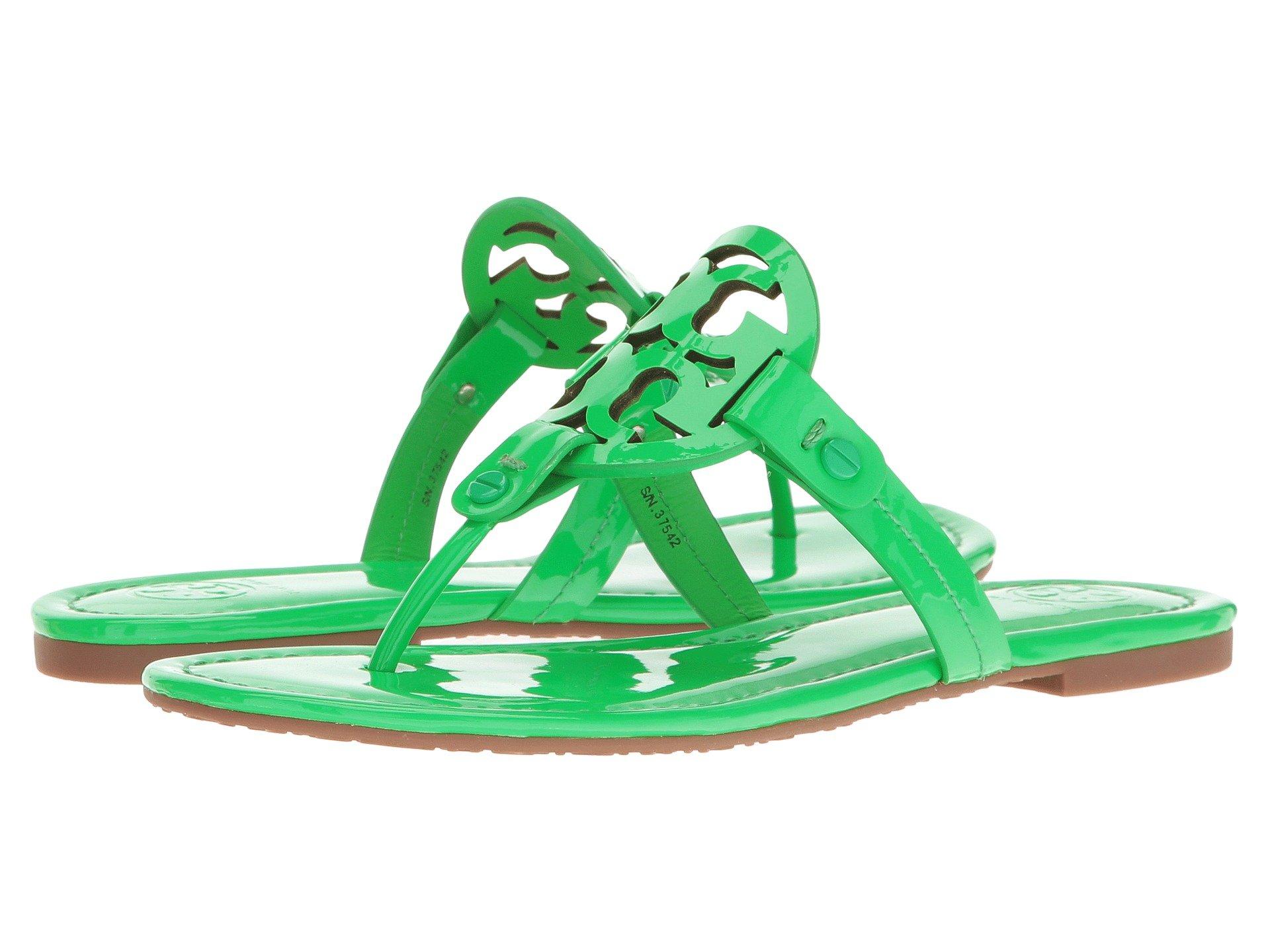 green tory burch sandals
