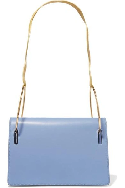 Shop Roksanda Dora Leather Shoulder Bag In Blue