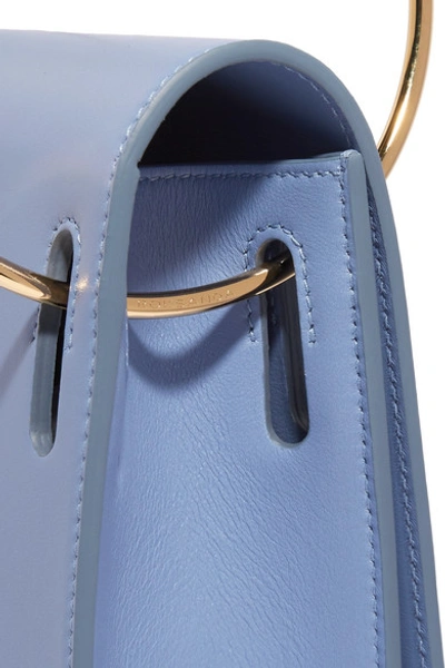 Shop Roksanda Dora Leather Shoulder Bag In Blue