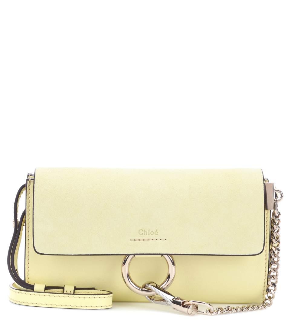 chloe faye bag yellow