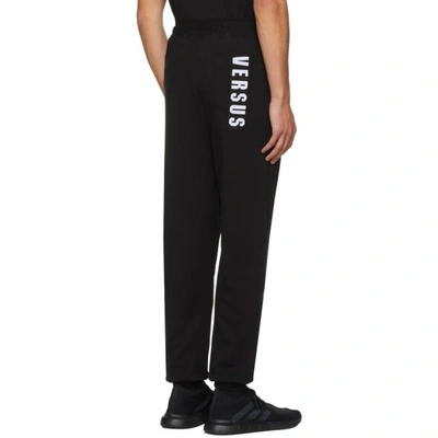 Shop Versus Black Logo Band Lounge Pants In B2018 Black