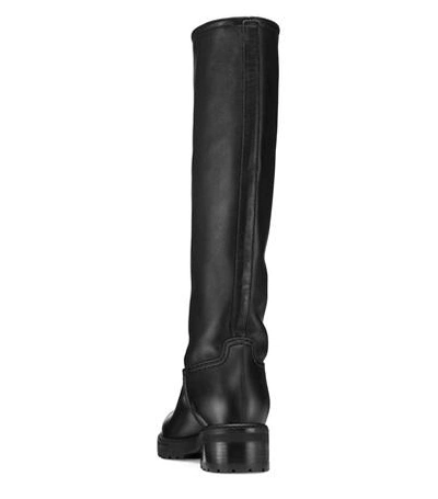 Shop Stuart Weitzman The Novak Boot In Black Medium-shine Leather