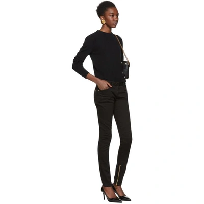 Shop Balmain Black Nevure Jeans In C0100 Noir