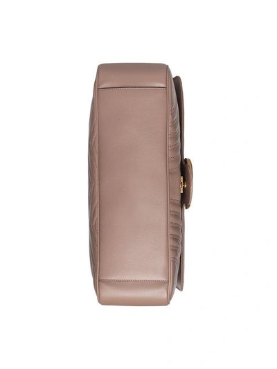 Shop Gucci Gg Marmont Large Shoulder Bag In 5729 Pink