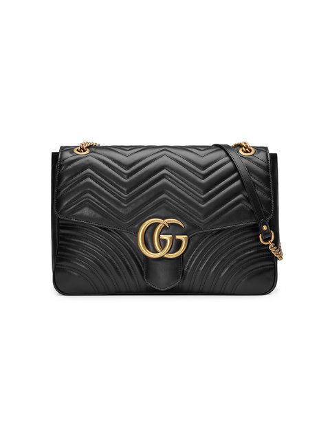 gucci marmont large top handle bag