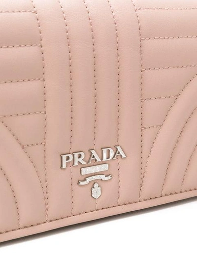 Shop Prada Bevelled Crossbody Bag