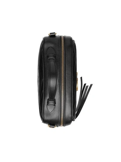 Shop Gucci Gg Marmont Matelassé Shoulder Bag In Black