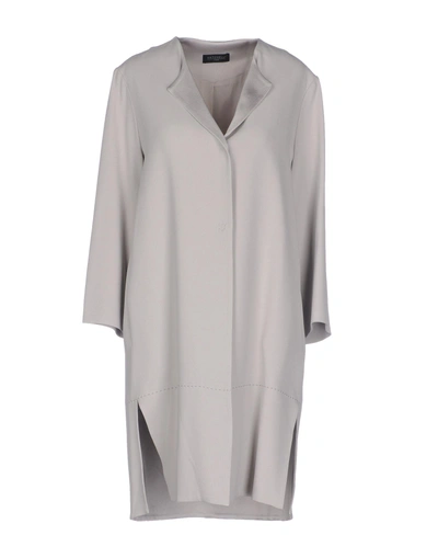 Shop Antonelli Overcoats In Light Grey