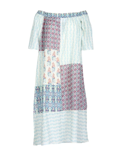 Shop Megan Park Knee-length Dress In Sky Blue