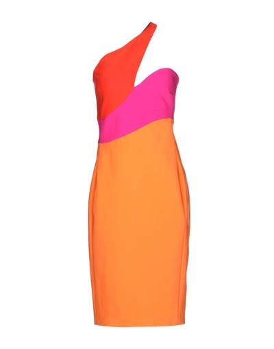 Shop Mugler Short Dress In Orange