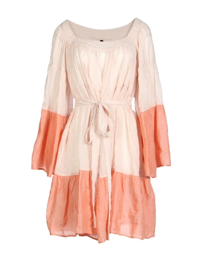 Shop Lisa Marie Fernandez Short Dresses In Salmon Pink