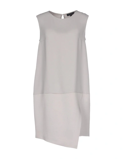 Shop Antonelli Short Dress In Light Grey