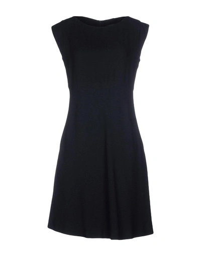 Shop Antonelli Short Dress In Dark Blue