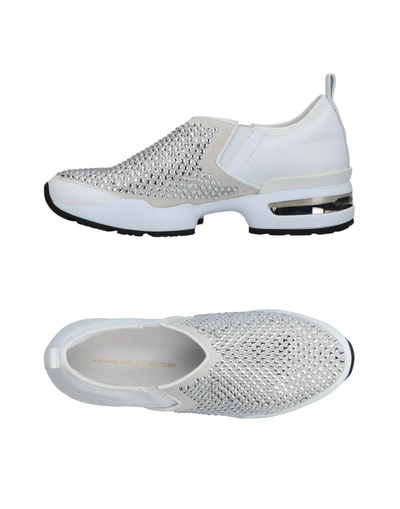 Shop Ermanno Scervino Woman Sneakers White Size 6 Leather