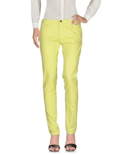 Shop Armani Jeans Woman Pants Acid Green Size 29 Cotton, Polyester, Elastane