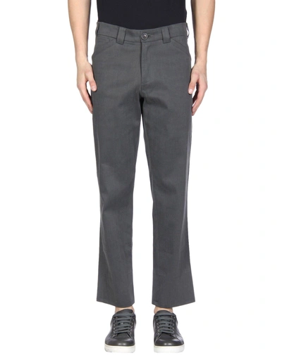 Shop Aganovich Casual Pants In Steel Grey