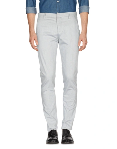 Shop Dondup Casual Pants In Light Grey