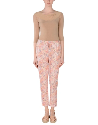 Shop Myths Casual Pants In Coral